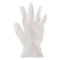 Janitorial Disposable & Single Use Gloves | Boardwalk BWK361MCT 3-3/5 mil. Exam Vinyl Gloves - Medium Clear (1000/Carton) image number 2