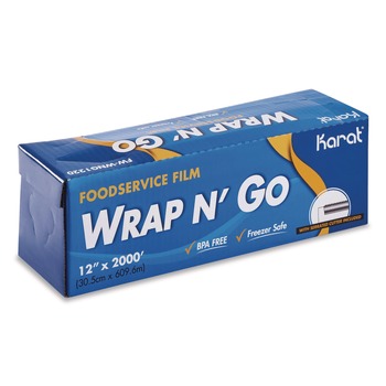CLEANING CLOTHS AND WIPES | Karat FW-WNG1220 Food Wrap 12-in x 2000 ft