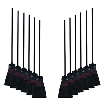 Boardwalk BWK916P 54 in. Wood Handle Maid Broom with Plastic Bristles (1 Dozen)
