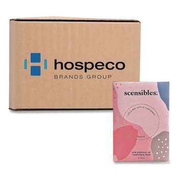 PRODUCTS | HOSPECO SBX50 3.38 in. x 2 in. x 9.75 in. Scensibles Personal Disposal Bags - Pink (1200/Carton)