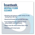 Floor Cleaners | Boardwalk BWK4855 1 Gallon Neutral Floor Cleaner - Lemon Scent (4/Carton) image number 2