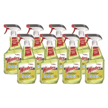 Windex 10019800003125 32 oz Spray Bottle Multi-Surface Disinfectant Cleaner - Fresh Scent (8/Carton)