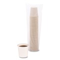 Cups | Boardwalk BWKWHT4HCUP 4 oz. Paper Hot Cups - White (20 Cups/Sleeve, 50 Sleeves/Carton) image number 0
