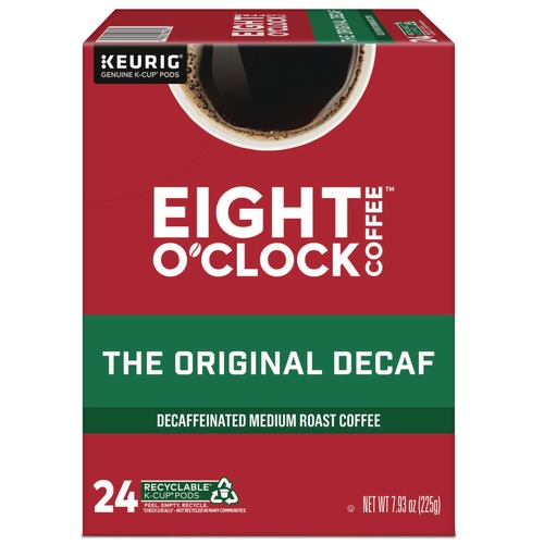 Coffee - Decaffeinated | Eight O'Clock 5000384811 Coffee K-Cups - Original Decaf (24/Box) image number 0