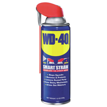 LUBRICANTS AND PENETRANTS | WD-40 490057 12 oz Aerosol Smart Straw Spray Lubricant Can (12/Carton)