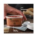 Food Containers & Lids | Pactiv Corp. PHSC8ECDI EarthChoice 3 x 3 x 3 8 oz Paper Compostable Soup Cup - Brown (500/Carton) image number 5