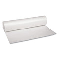 Low-Density Trash Bags | Boardwalk X8046SCKR01 40 in. x 46 in. 45-Gallon 1.1 mil. Perforated Recycled Low-Density Polyethylene Can Liners - Clear (100/Carton) image number 1