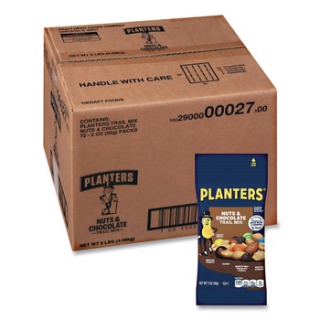 Planters GEN00270 27 oz. Canister Salted Mixed Nuts (72/Carton)