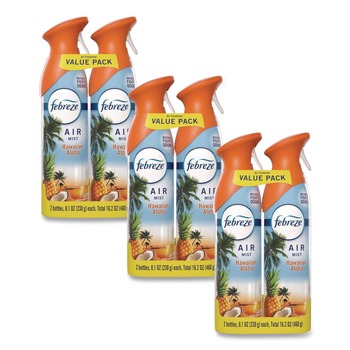 Febreze 80854001 8.1 oz AIR Aerosol Spray - Hawaiian Aloha (3/Carton)