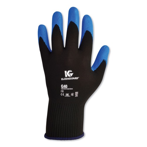 Work & Welding Gloves | Ansell 40227 240 mm Length G40 Nitrile Coated Gloves - Large/Size 9, Blue (12/Pack) image number 0