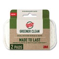 Scouring Pads & Sticks | Scotch-Brite 7100283043 2.8 in. x 4.7 in. 0.7 in. Thick Greener Clean Dual Action Scrub and Wipe - White (2/Pack) image number 0