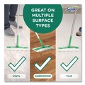 Mop Heads | Swiffer 80810204 Sweep and Mop 12.4 in. x 2.95 in. 2-in-1 Dry/Wet Floor Mopping and Sweeping Kit - Silver Plastic Handle (6/Kit) image number 5