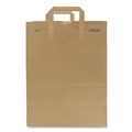 Grocery Bags | Ross & Wallace Paper Products 110513SP 12 in. x 7 in. x 17 in. 30 lbs. Capacity 1/6 BBL Attached Handle Grocery Paper Bags - Kraft (300/Bundle) image number 1