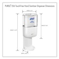 Hand Sanitizer Dispensers | PURELL 6420-01 ES6 5.25 x 8.56 x 12.13 1,200 mL Touch Free Hand Sanitizer Dispenser - White (1/Carton) image number 4
