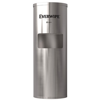 Tork 192853 15 in. x 15 in. x 37.25 in. Stainless Steel Wet Wipe Stand