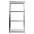 Racks & Shelving | Alera ALESW503618SR NSF Certified Industrial 36 in. x 18 in. x 72 in. 4-Shelf Wire Shelving Kit - Silver image number 1