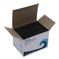 Straws/Stems/Sticks | Boardwalk BWKSTRU525B10 5.25 in. Single Tube Polypropylene Stir-Straws - Black (1000/Pack, 10 Packs/Carton) image number 1