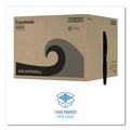 Disposable Knives | Boardwalk BWKKNIFEHWBLA Heavyweight Polystyrene Knife Cutlery - Black (1000/Carton) image number 3