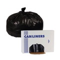 Low-Density Trash Bags | Boardwalk H7658HBK 38 in. x 58 in. 0.7 mil 60 gal. Linear Low Density Industrial Can Liners - Black (100/Carton) image number 0