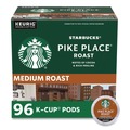 Coffee - Caffeinated | Starbucks 12434812 Coffee K-Cups Pack - Pike Place (96/Carton) image number 0