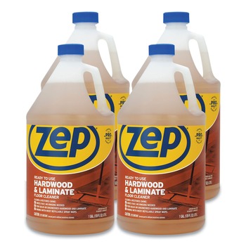 Zep Commercial ZUHLF128 1 gal. Hardwood and Laminate Cleaner - Fresh Scent (4/Carton)
