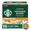 Coffee - Caffeinated | Starbucks 12434950 Coffee K-Cups - Veranda Blend (96/Carton) image number 0