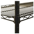 Racks & Shelving | Alera ALESW503618BL NSF Certified Industrial 36 in. x 18 in. x 72 in. 4-Shelf Wire Shelving Kit - Black image number 7