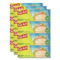Resealable Bags | Glad 57263 6.63 in. x 5.88 in. Zipper Food Storage Sandwich Bags - Clear (12 Boxes/Carton) image number 0