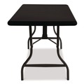 Table Covers & Skirts | Iceberg 16631 iGear 30 in. x 96 in. Polyester Fabric Table Top Cap Cover - Black image number 2