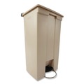 Indoor Waste Receptacles | Rubbermaid Commercial FG614500BEIG 18 Gallon Polyethylene Step-On Receptacle - Beige image number 2