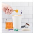 Cups | SOLO 420PLA-PLANET 20 oz Compostable Paper Hot Cups - White/Green (600/Carton) image number 3