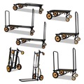 Carts & Trucks | Advantus 86201 33.25 in. x 17.25 in. x 42.5 in. 500 lbs. Capacity 8-in-1 Multi-Cart - Black image number 8