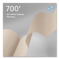 Perforated Roll & Hand Towels | Scott 54038 Essential 1-Ply 8 in. x 700 ft. 1.75 in. Core 100% Recycled Fiber Hard Roll Towel - Brown (6/Carton) image number 9