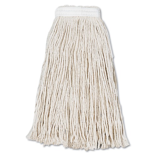 Mop Heads | Boardwalk BWK2016CCT #16 Cut-End Cotton Wet Mop Head - White (12/Carton) image number 0