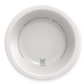 Bowls | Dixie SXB12WS Pathways 12 oz. Heavyweight WiseSize Paper Bowls with Soak Proof Shield - Green/Burgundy (4/Carton) image number 1
