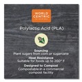 Cup Lids | World Centric CPLCS12D PLA Dome Cold Cup Lids - Clear (1,000/Carton) image number 1