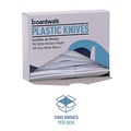 Disposable Knives | Boardwalk BWK KNIFEMWPS Mediumweight Polystyrene Cutlery Knife - White (1000/Carton) image number 5