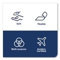 Cleaning Cloths & Wipes | Tork 510176 8.46 in. x 16.13 in. Cleaning Cloth - White (1000/Carton) image number 3