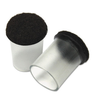 Master Caster 88451 Like New 1.25 in. Diameter Floor Savers Solutions - Round Clear/Gray (8/Pack)
