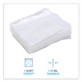 Resealable Bags | Boardwalk BWKQUARTBAG 7 in. x 8 in. Quart Reclosable Food Storage Bags - Clear (500/Box) image number 6