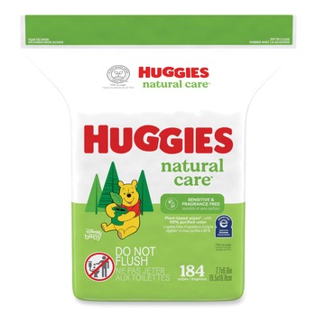  | Kimberly-Clark 31816 Natural Care 3.88 in. x 6.6 in. 1-Ply Sensitive Baby Wipes - Unscented White (552/Carton)
