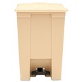 Indoor Waste Receptacles | Rubbermaid Commercial FG614400BEIG 12 Gallon Indoor Utility Step-On Plastic Waste Container - Beige image number 0