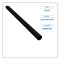 Straws/Stems/Sticks | Boardwalk BWKSTRU525B10 5.25 in. Single Tube Polypropylene Stir-Straws - Black (1000/Pack, 10 Packs/Carton) image number 6