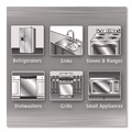 Cleaning Cloths & Wipes | WEIMAN 92A 1-Ply 7 in. x 8 in. Stainless Steel Wipes - White image number 4