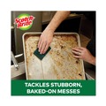 Scouring Pads & Sticks | Scotch-Brite 223-10 3.8 in. x 6 in. Heavy-Duty Scour Pad - Green (10/Carton) image number 4