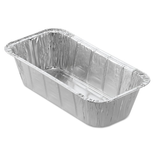 Steam Table Parts | Handi-Foil HFA 31840 6.5 in. x 12.63 in. x 3.31 in. Aluminum Steam Table Pans (200/Carton) image number 0