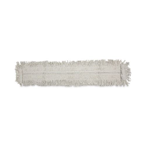 Mop Heads | Boardwalk BWK1648 48 in. x 5 in. Disposable Cotton/Synthetic Fiber Mop Head - White image number 0