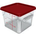 Food Storage Containers & Lids | Carlisle 1195207 8.75 in. x 8.75 in. x 7.31 in. 6 qt. Squares Polycarbonate Food Storage Container - Clear image number 2