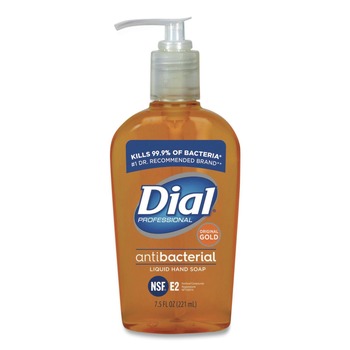  | Dial Professional 84014 7.5 oz Antibacterial Liquid Hand Soap - Gold