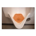 Toilet & Urinal Deodorizers | Boardwalk WCBX-P-010I010I-04-AAS80- 0.11 oz Anti-Splash Urinal Screen - Mango Mist Scent/Orange (10/Carton) image number 2